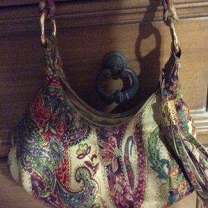 Beautiful Inge painted leather handbag